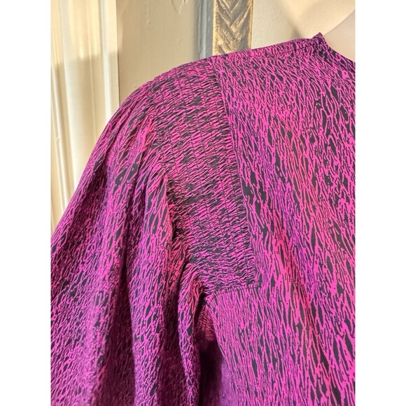 Worthington Women's Raspberry and Black Print Size XL - Picture 3 of 7